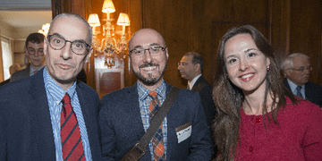Robert Dujarric (2003-2004 IAF in Japan) with Irina Angelescu (2017-2018 IAF in Japan)