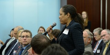 Participant asking a question
