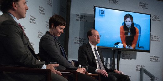Panelist joins via video conference